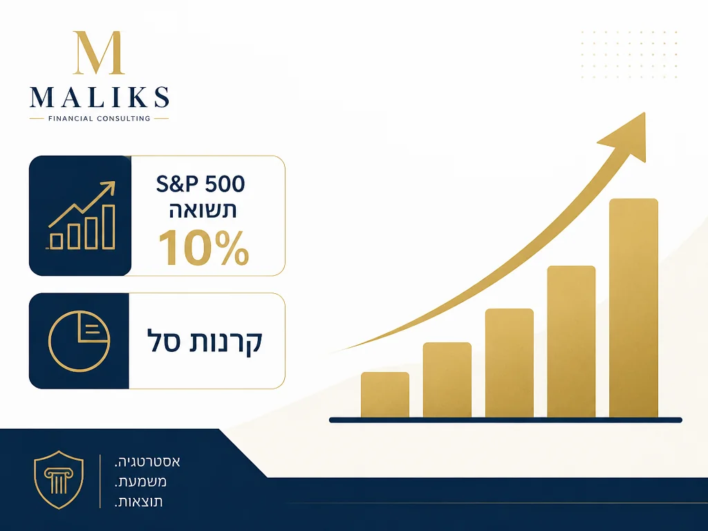 אינפוגרפיקה של שוק ההון מדדים והשקעה פסיבית
