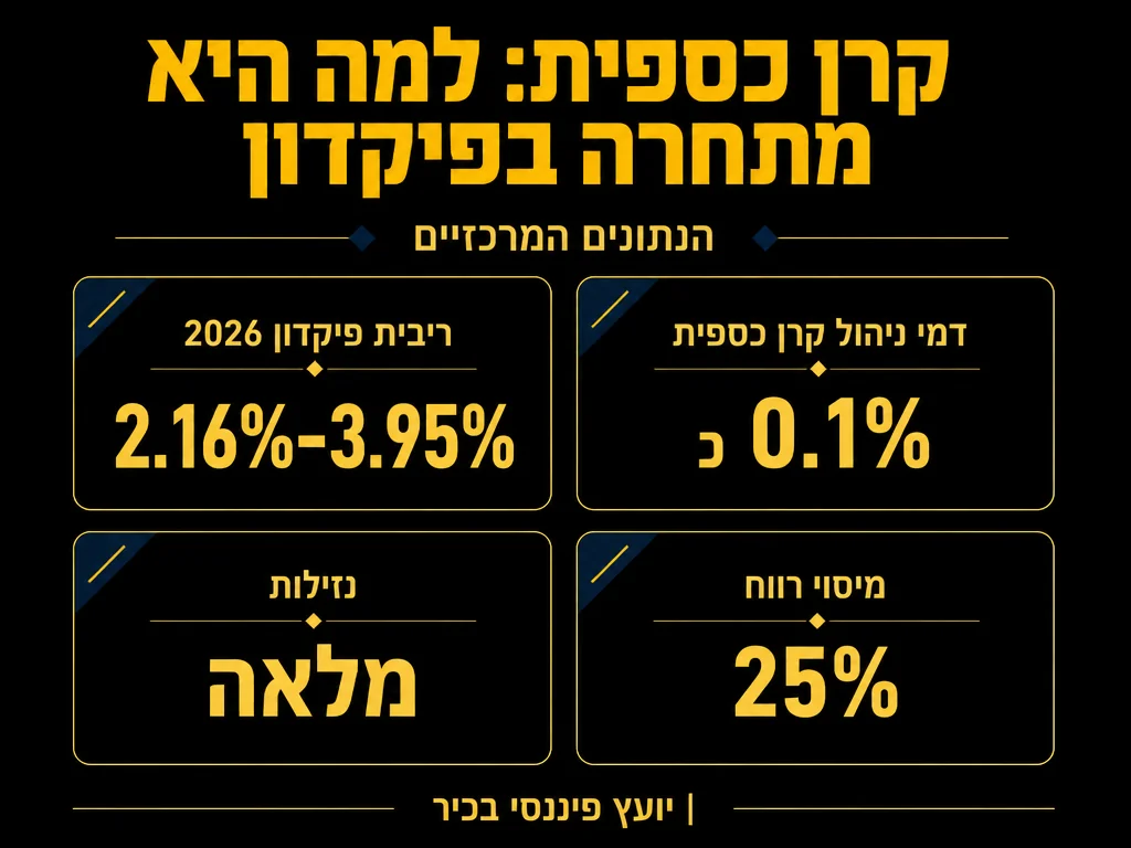 אינפוגרפיקה: קרן כספית: למה היא מתחרה בפיקדון - הנתונים המרכזיים | MALIK'S